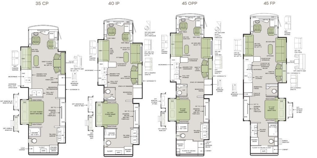 2025 Allegro Bus Floorplans