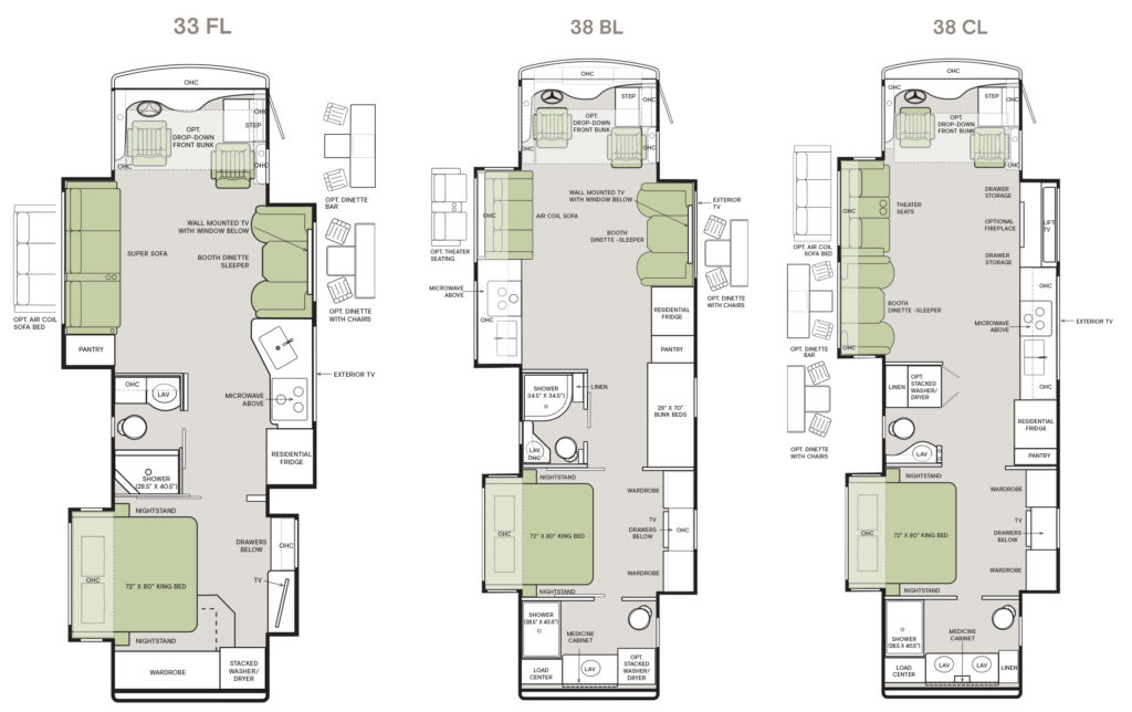 2025 Tiffin Byway Floorplans